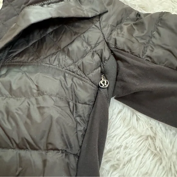 Lululemon "Down For A Run" Pullover Black - Size 4 - Picture 7 of 9